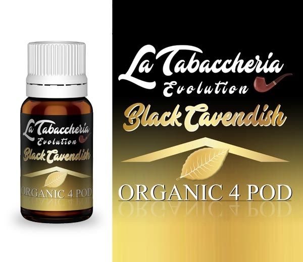 Black Cavendish Organic For 4 Pod  La tabaccheria 10 ml Aroma Concentrato