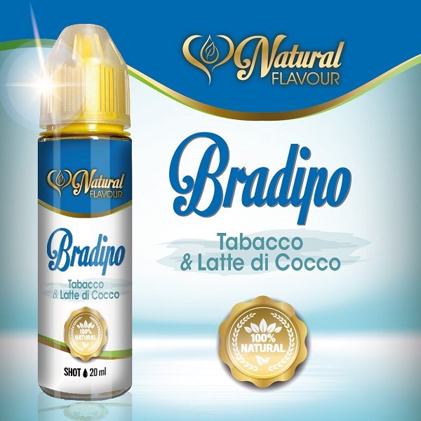 Bradipo Natural Flavour 20 ml latte di cocco e tabacco