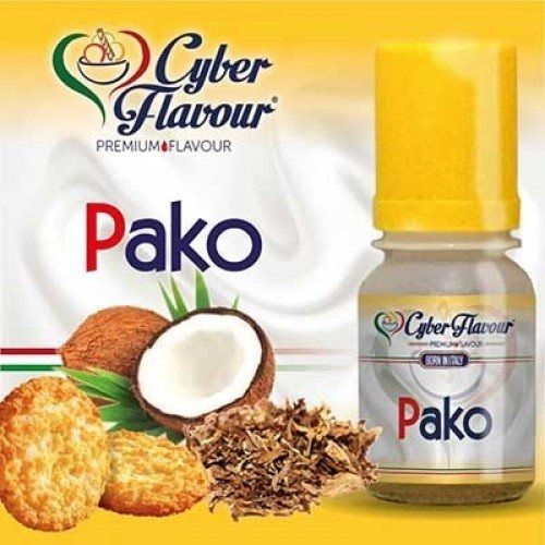 Pako Cyber Flavour Aroma concentrato 10 ml al tabacco con note di cocco e biscotto di pasta frolla