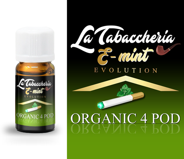 Estratto di Tabacco  Organic 4 Pod E-mint 10ml La Tabaccheria