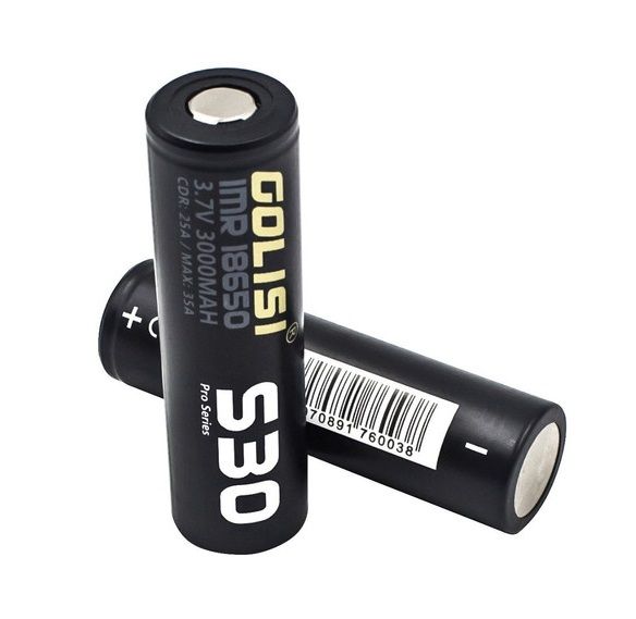 Golisi Batterie IMR S30 18650 (2 batterie)