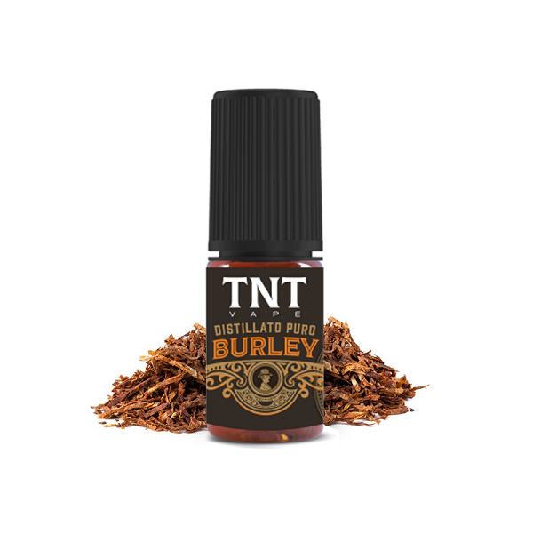 Burley TNT Vape distillato puro in formato aroma concentrato 10 ml per sigarette elettroniche. Indicato per atomizzatori a tiro di guancia
