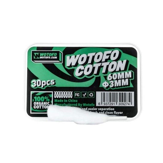 Wotofo - Algeted Cotton 3 mm (n.30 pezzi)