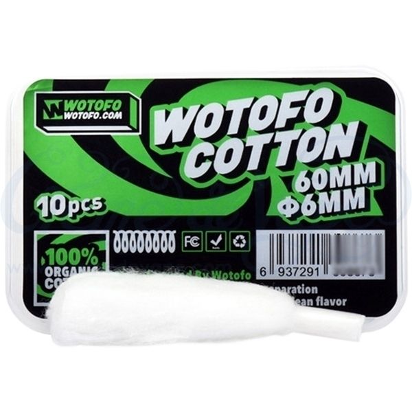 Wotofo - Cotone pretagliato 6 mm (n.10 pezzi)