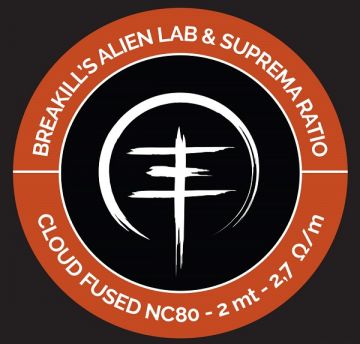 <p>Breakill's Alien Lab Suprema Ratio Fused Spool Cloud NC80 2 mt. Filo complesso per atomizzatori rigenerabili di polmone. Erogazione alta potenza.</p>