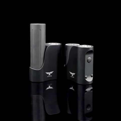 Aviator G Mod 60 W Mod e' la box mod side by side compatta , elegante per batterie 18650 e 18350.