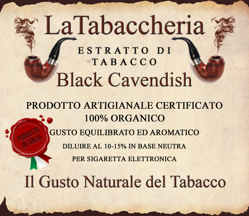 Estratto di tabacco Black Cavendish 10 ml