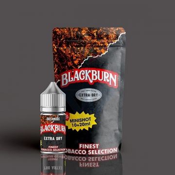 Extra Dry Blackburn 10 ml (10+20) e' l'aroma scomposto fine e complesso a base di tabacco burley bilanciato da una miscela di Kentucky e Virginia. 
