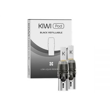 kiwi ricambio pod della capienza di 1,7 ml con resistenza integrata di 1.2 ohm . Colore nero.
