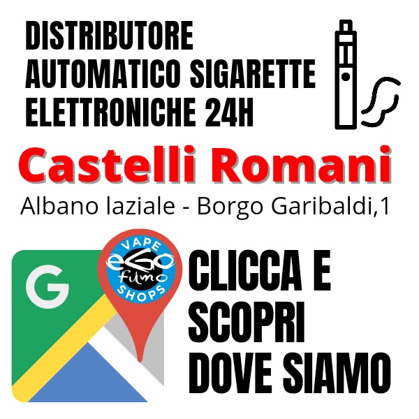 distributore automatuco sigarette elettroniche 24h castelli romani