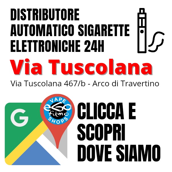 distributore automatico sigarette elettroniche 24h roma