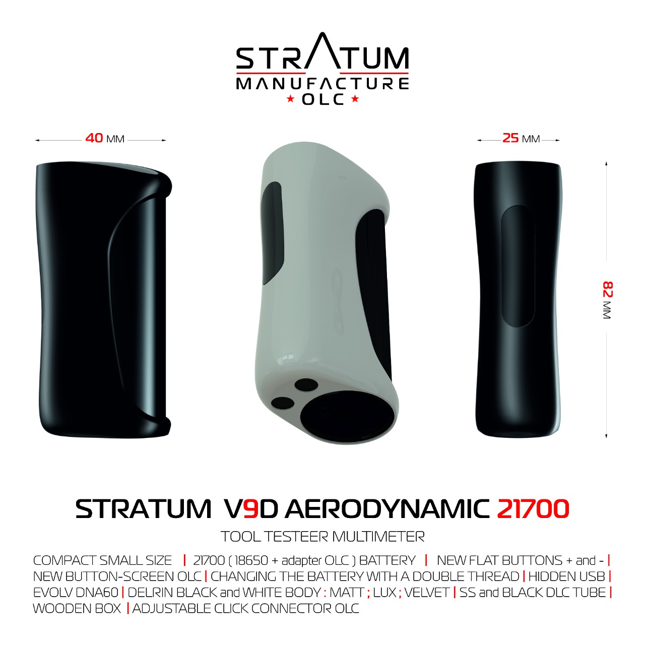 stratum v9d aerodynamic box mod